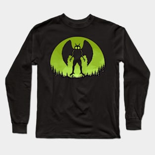 Mothman Moon Long Sleeve T-Shirt